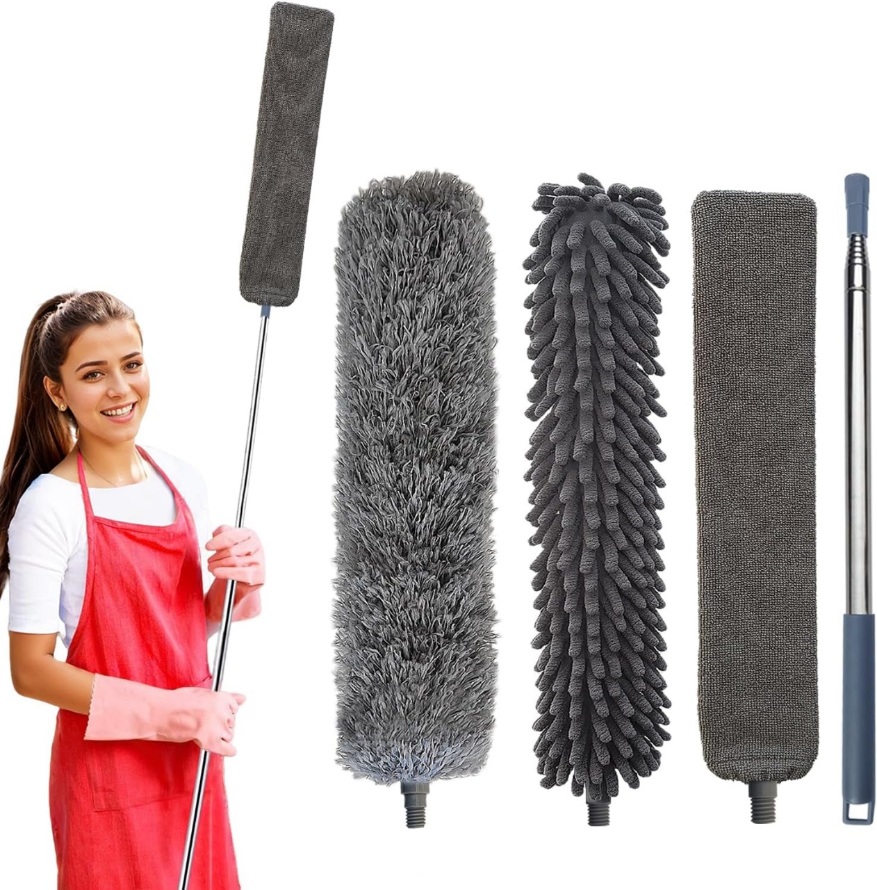 Miniatura 2 de Kit Plumero De Limpieza 3 en 1 Extensibl